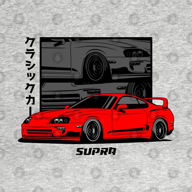 Red Supra JDM by GoldenTuners